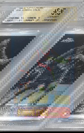 Jermaine O’Neal 1996-97 topps chrome rc rookie bgs 9.5