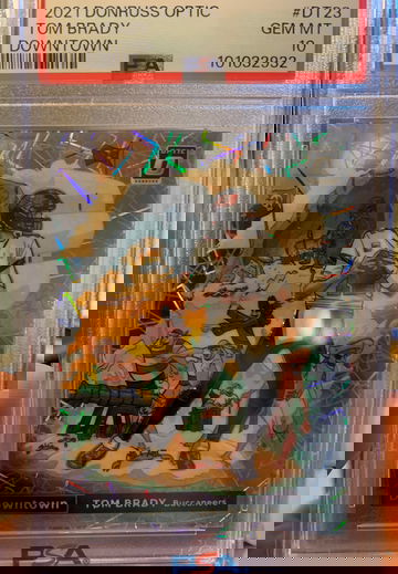 Tom Brady 2021 Optic Downtown PSA 10