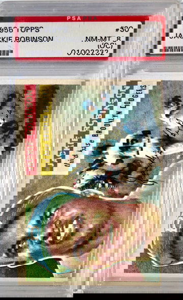 1956 Topps Jackie Robinson PSA 8 (OC)