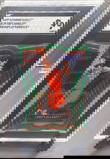 2019-20 Select Fred VanVleet Premier Level Die-Cut Green Prizm   SGC 9 