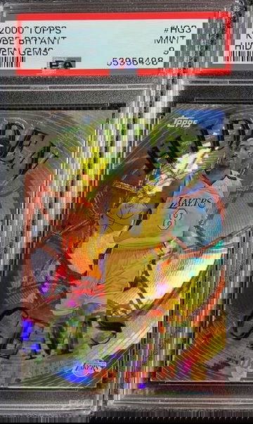 2000 Topps Hidden Gems Refractor Holo Insert #HG3 PSA 9 Mint Los Angeles Lakers