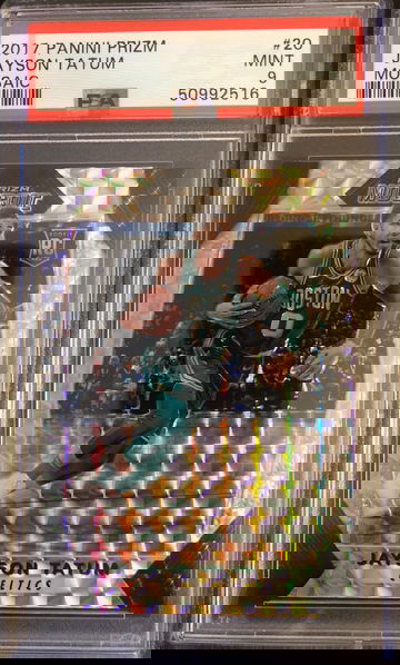 Jayson Tatum 2017 Panini Prizm Mosaic PSA 9