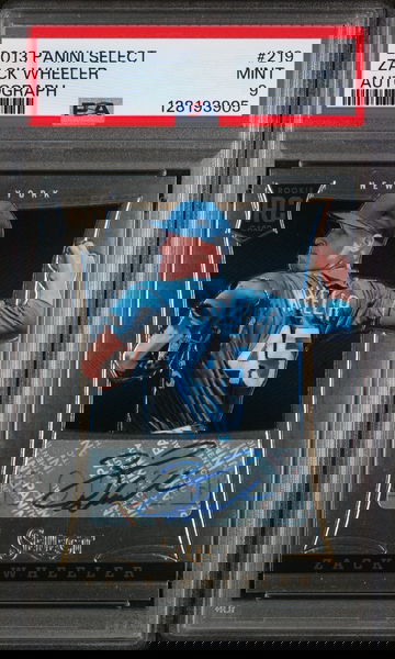 2013 Panini Select Autograph Zack Wheeler #219 /750 PSA 9