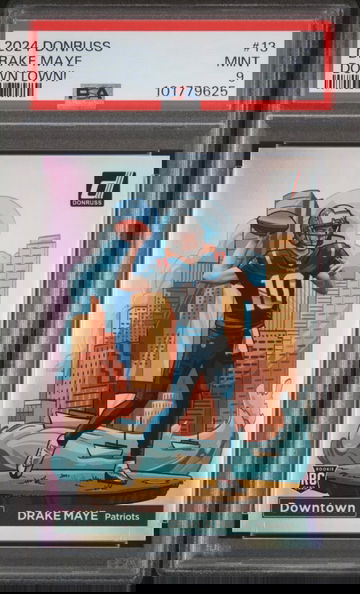 2024 Panini Drake Maye Downtown RC PSA 9