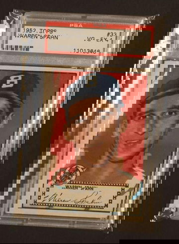 1952 Topps Warren Spahn #33 PSA 4