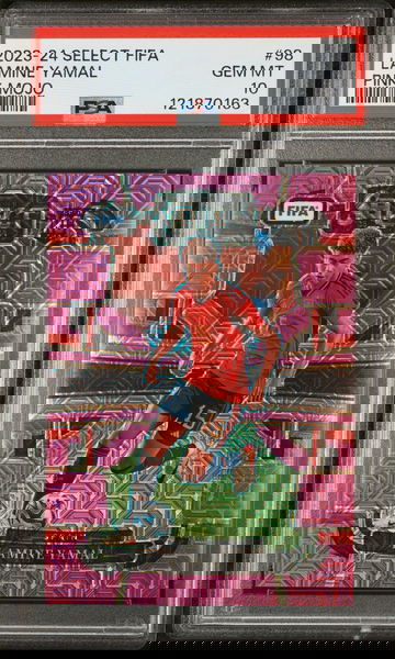 Lamine Yamal *PSA 10* 2023-24 Panini Select Fifa Terrace Pink Mojo Prizm #98 RC