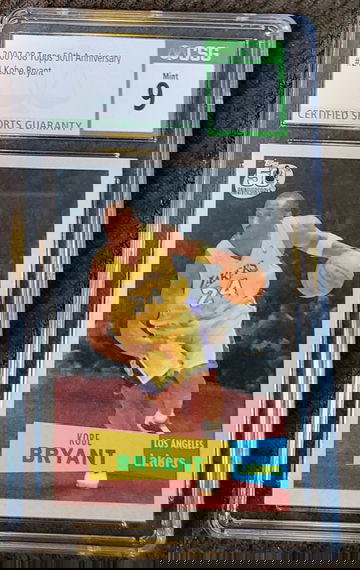 Kobe Bryant 2007 Topps 1957 Variation Basketball Card # 24 Graded CSG 9