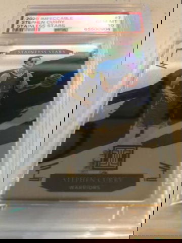 2020 PANINI IMPECCABLE STAINLESS STARS STEPHEN CURRY /99 WARRIORS PSA 10