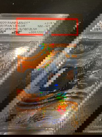 2020 Select Jonathan Taylor Rookie Signature Memorabilia Prizm Neon Orange Pulsar 11/25