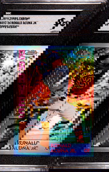 2019 TOPPS CHROME 84 TOPPS #84TC-24  RONALD ACUNA JR. SGC 9 MINT