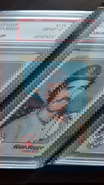 Wade Boggs Rookie PSA 8 Fleer 