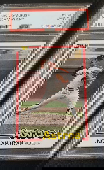 1981 Donruss #260 Nolan Ryan PSA 9 MINT