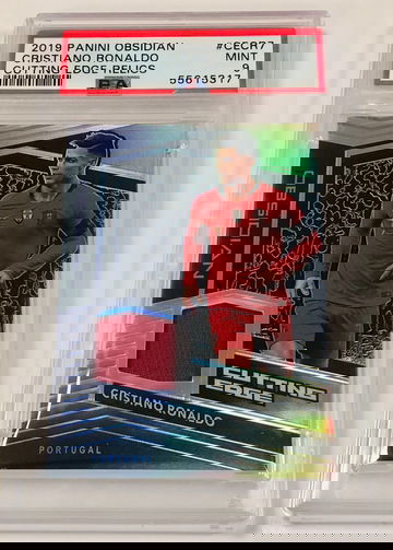 2018 Obsidian Cristiano Ronaldo Cutting Edge Patch Relics PSA9 (HK)