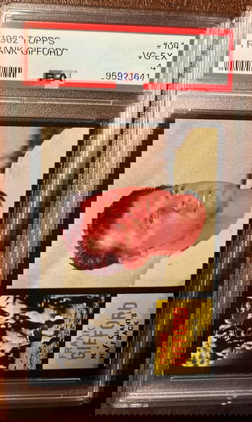 1962 Topps Frank Gifford #104 PSA 4 HOF NY 