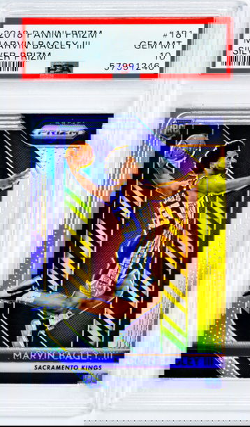 2018 Marvin Bagley III Panini Prizm  Silver Prizm  #181 PSA 10