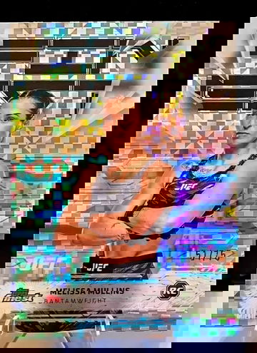 2025 Topps Finest UFC  Melissa Mullins  Refractor Blue Checkerboard  /75  RC 