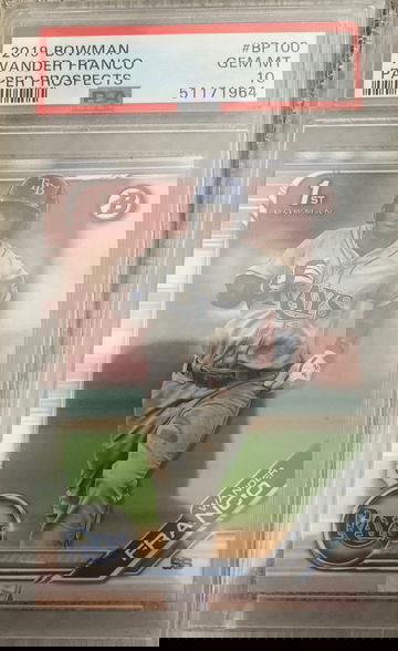2019 Bowman wander Franco paper PSA 10 gem mint bp100