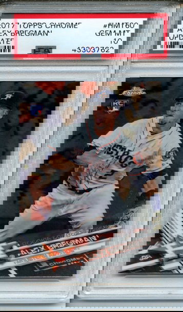2017 Topps Chrome Update Alex Bregman #HMT60 PSA Gem Mint 10
