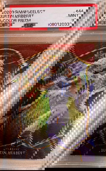 2020 Panini Select Justin Herbert Rookie Tri-Color 