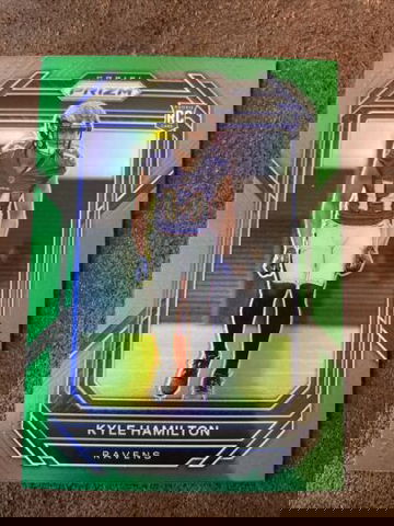 🔥2022 Prizm Green Prizm Kyle Hamilton RC Rookie #342 Baltimore Ravens