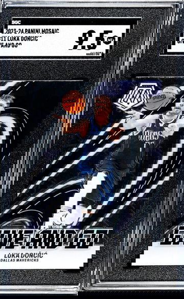 2023-24 Panini Mosaic #11 Luka Doncic Give And Go SGC 9.5