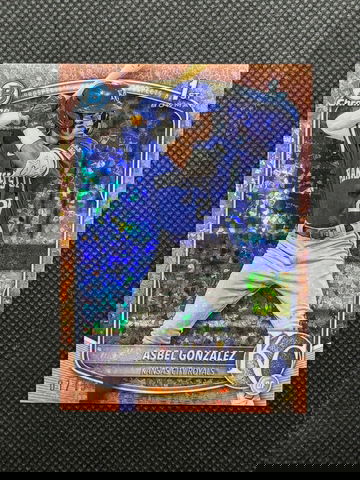 2025 Bowman Asbel Gonzalez BCP -4 Rose Gold Mini Diamond #1/15