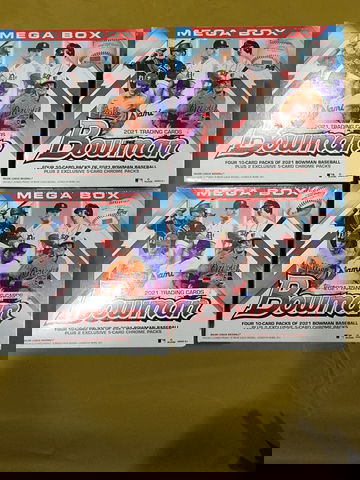 2021 Bowman Mega Box MOJO (Lot of 4)