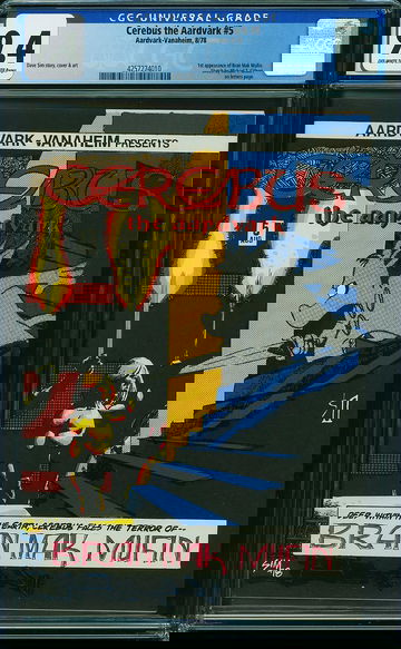 CEREBUS THE AARDVARK #5, CGC 9.4 NM