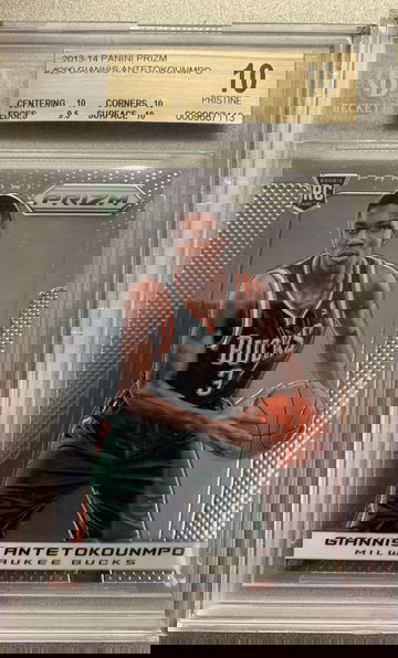 GIANNIS ANTETOKOUNMPO 2013 PRIZM RC #290 BGS 10 PRISTINE 
