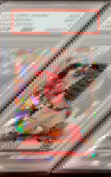 2019 Topps Chrome Sapphire Yadier Molina PSA 9 Mint Cardinals