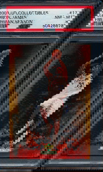 2003 Upper Deck Collectibles Lebron James Freshman Season PSA 8 NM-MT