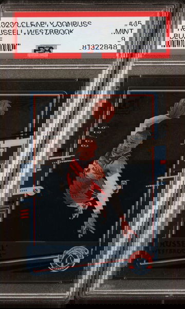 2020-21 CLEARLY DONRUSS BLUE /99 RUSSELL WESTBROOK *PSA 9* POP 1 *RARE*