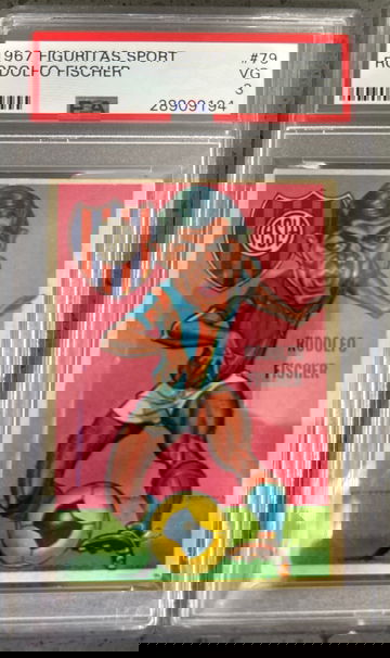 1967 Figuritas Sport Rodolfo Fischer PSA 3