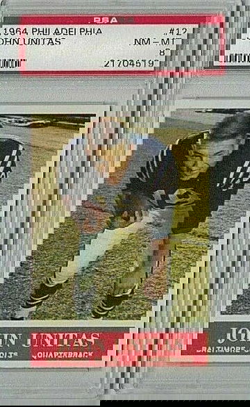 1964 Philadelphia #12 John Unitas PSA 8 Nr Mint/Mint  HOF