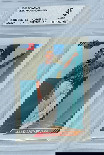 1992 Bowman Mariano Rivera BGS 9