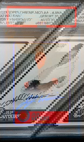 2023 Topps Chrome JuJu Watkins Paper Auto PSA 10