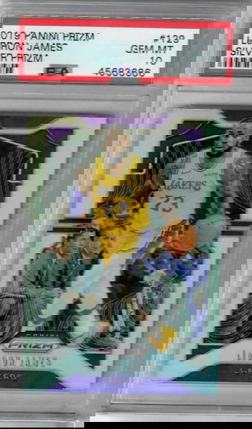 2019 PANINI PRIZM LeBRON JAMES SLIVER PRIZM #129