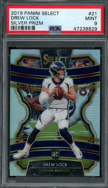 2019 Panini Select #21 Drew Lock PSA 9