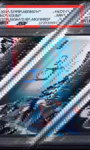 2024 Topps Midnight Horizon Signatures Moonrise Vince Young #HZSVY /25 PSA 9