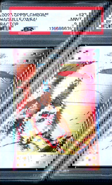 2007 Shaquille O'Neal Topps Chrome #32 Refractor 460/999 PSA 9