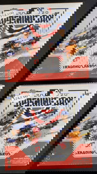 2020 Topps Opening Day Blaster Box 17 Packs Target Red Parallel Luis Robert Yordan Alvarez Lewis Bo Bichette RC Lot2x