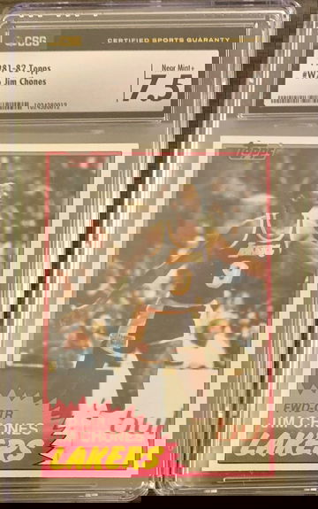 1981 - 82 Topps Basketball #76 - West - Jim Chones - Graded - CSG 7.5 NM+ Rare