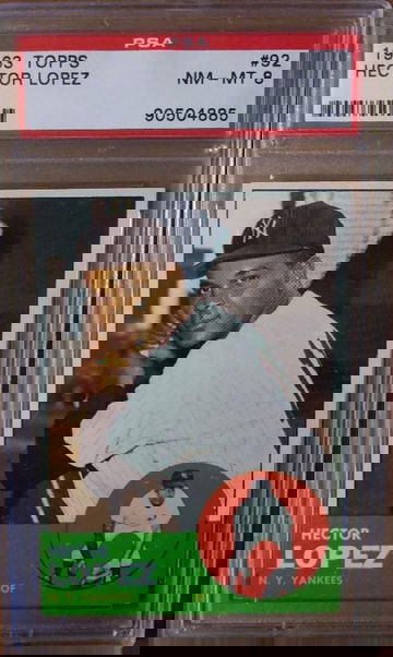 1963 Topps #92 Hector Lopez PSA 8 Yankees