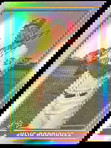 2021 Bowman Julio Rodriguez  1991 Bowman Throwback Rookie Refractor