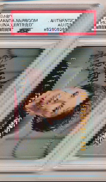 1995 Skybox Star Trek Next Generation #160 Amanda McBroom Signed Autograph PSA/DNA