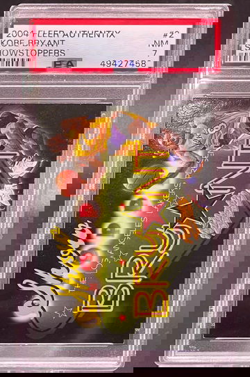 2004 Fleer Authentix Kobe Bryant Showstoppers PSA 7