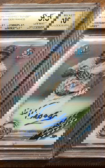 2019 Wander Franco 1st Bowman Chrome Auto BGS True Gem +