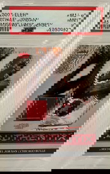 2007 Michael Jordan Fleer Missing Links Jersey Game Worn