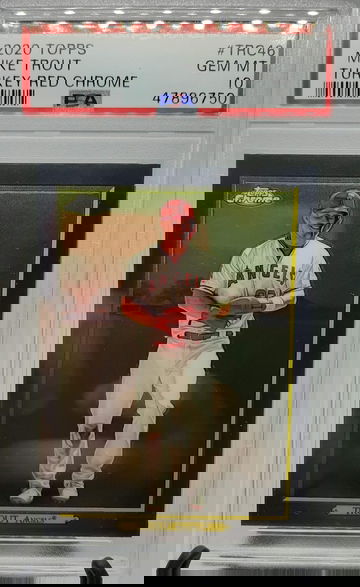 2020 Topps Mike Trout Turkey Red Chrome PSA 10