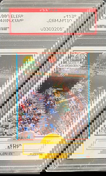 1990 Fleer Shawn Kemp Rookie PSA 10